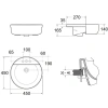 Раковина 45x45 см Ideal Standard Connect Sphere E806501