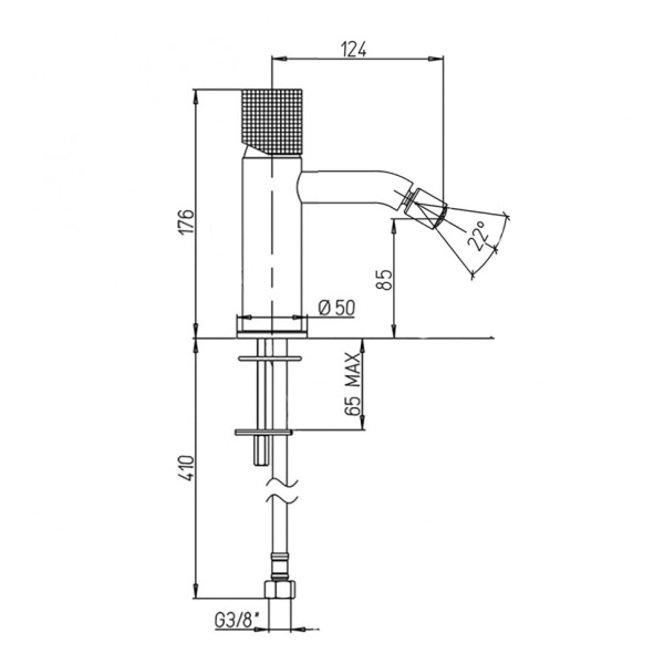 Смеситель для биде Paini Cox Grip 7GCR304