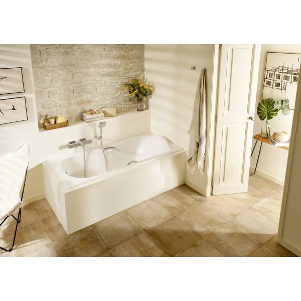 Ванна чугунная Roca Haiti 2331G0000 140x75 см, с отверстиями под ручки, антискользящим покрытием, белый