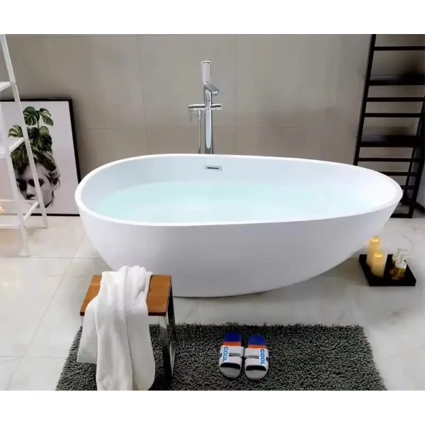 Акриловая ванна Ceruttispa Mimi CT9671 170x80 см, отдельностоящая, белый