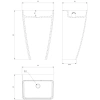 Раковина 55x43 см Omnires Parma PARMAUWBOBP