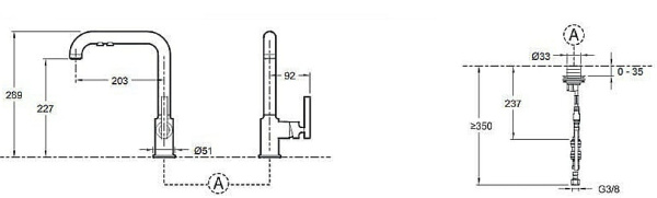 Смеситель Jacob Delafon Purist 7505D-CP