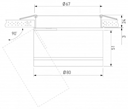 Встраиваемый светильник Elektrostandard Stark a062932