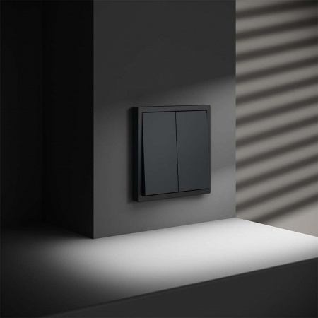 Переключатель перекрестный двухклавишный без рамки Voltum S70 VLS020507