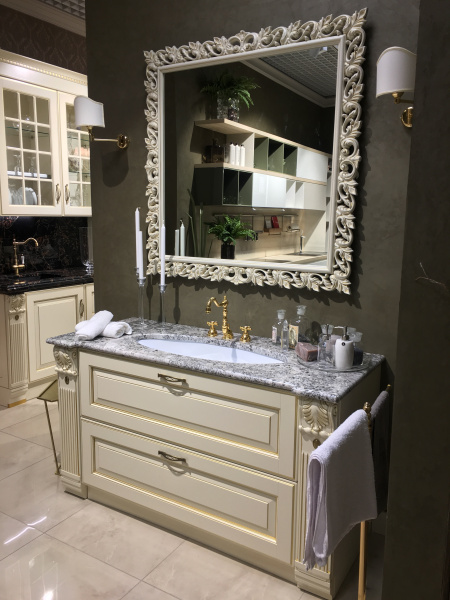 Комплект мебели для ванной комнаты Scavolini Baltimora RAL1013 ORO
