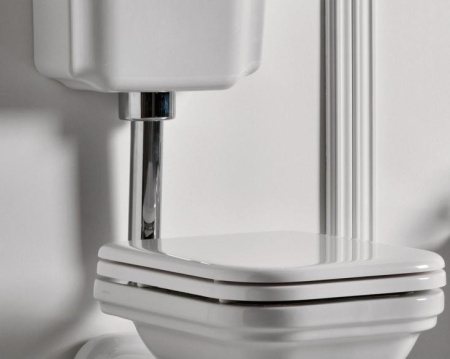 Сливная труба для низкого бачка хром Kerasan 757190 хром