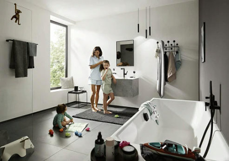 Смеситель для душа hansgrohe Finoris 76415670 черный матовый