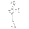 Гигиенический душ Agape Al dente ARUB0918AR оранжевый