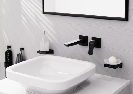 Смеситель для раковины hansgrohe Logis 71256670 черный матовый