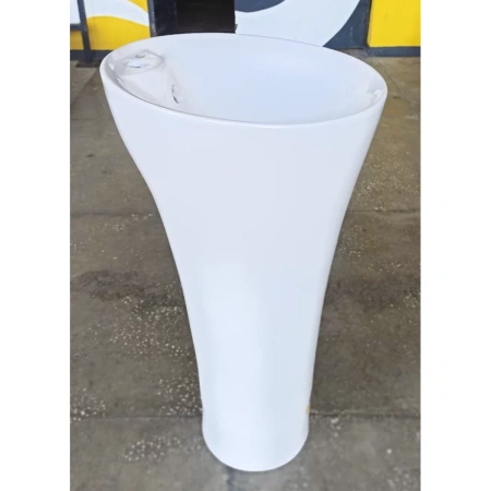 Раковина CeramaLux WK8100-1 45x45 см, напольная, белый