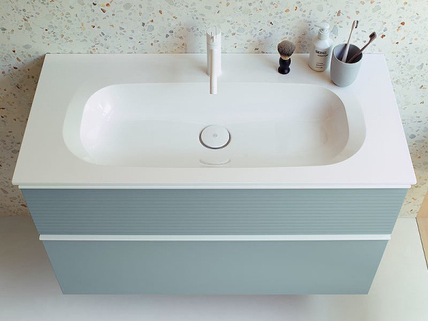 Тумба с раковиной Burgbad Fiumo 120 SFXN122F3957FOT55G0223C0001*1 голубой матовый