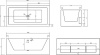 Акриловая ванна Abber 160x80 AB9339-1.6, белый