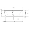 Акриловая ванна 190x90 см R Duravit Darling New 700247000000000