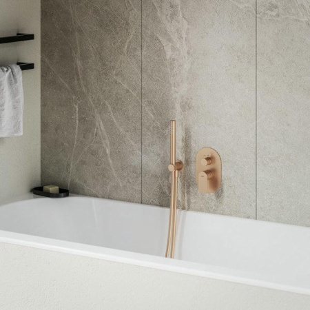 Смеситель для душа Ravak Eleganta X070375 розовое золото матовое