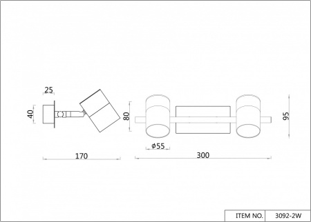 Бра F-promo Chart 3092-2W