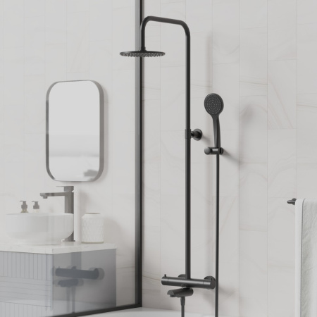 Душевая стойка Paini Cox 78YO687TH1KM черная матовая