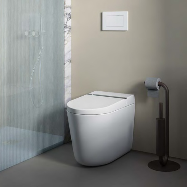 Приставной унитаз-биде Artceram Hype KHYV002 01 00 с крышкой-сиденьем белый глянцевый