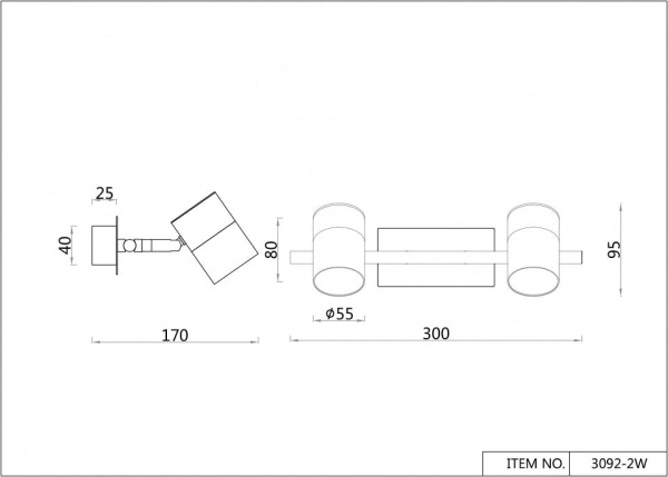 Бра F-promo Chart 3092-2W