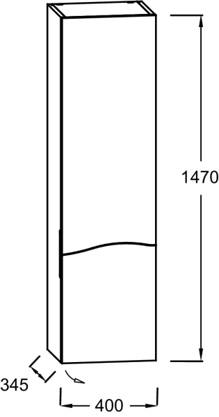 Пенал Jacob Delafon Sherwood EB1836RRU-P6