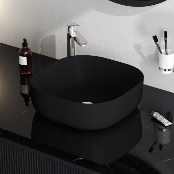 Раковина AM.PM Func 43 M8FWCC30430BM черная матовая