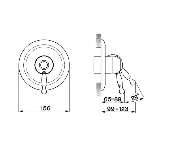 Смеситель для душа Cisal Arcana Royal AY00300027 бронза