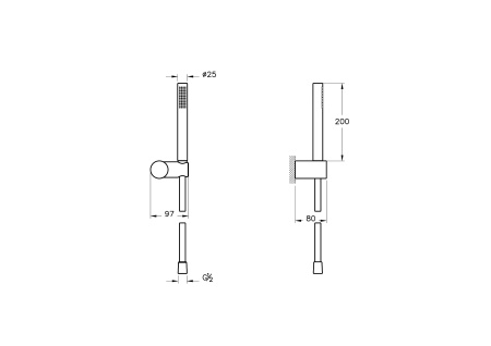 Душевая лейка Vitra Origin A45543