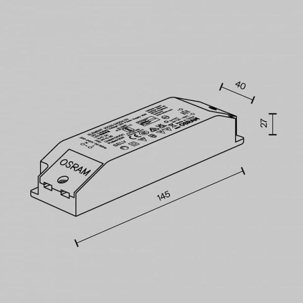 Блок питания Maytoni Technical Power Supply Flarity 30/220-240/24 G2