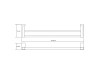 Держатель полотенец WasserKRAFT Leine K-5040