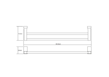 Держатель полотенец WasserKRAFT Leine K-5040