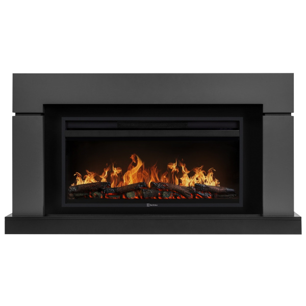 Каминокомплект: Очаг Electrolux EFP/P-3620LS, портал Lindos 42/40/36, графит