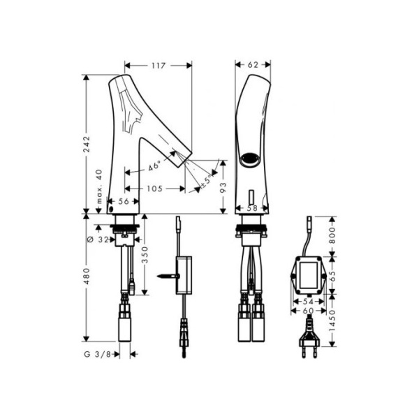 Смеситель для раковины Axor Starck Organic 12174000
