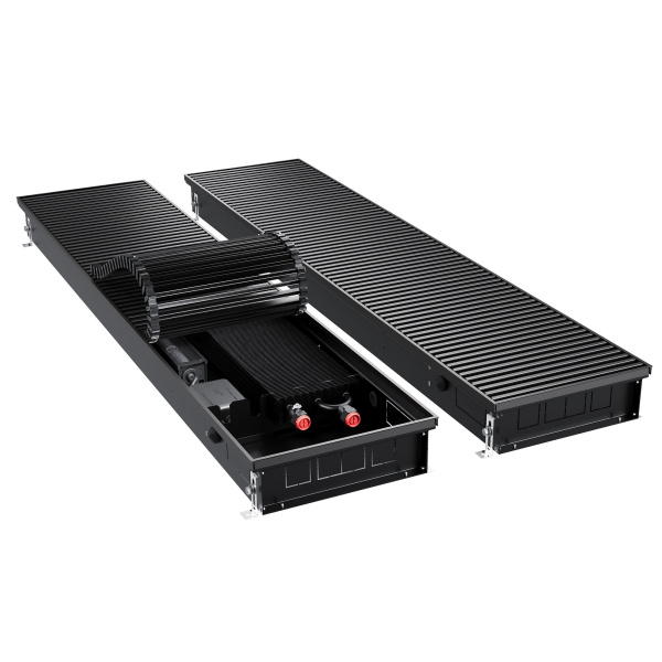 Конвектор внутрипольный Royal Thermo ATRIUM TURBO-90/300/2000-DG-U-BL