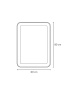 Зеркало Bagno Piu Zen 60X80 белое