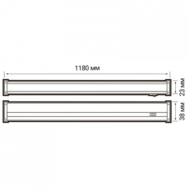 Накладной светильник Jazzway  PLED-T5i PL 1200 14W FR 4000K
