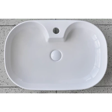 Раковина-чаша CeramaLux 9446 62x42 см, накладная, белый