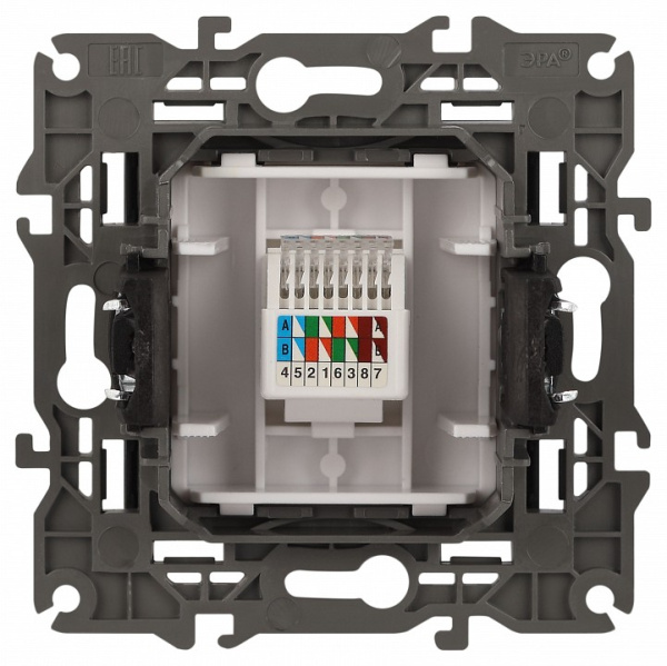 Розетка Ethernet RJ-45 без рамки Эра Эра Elegance 14-3107-05