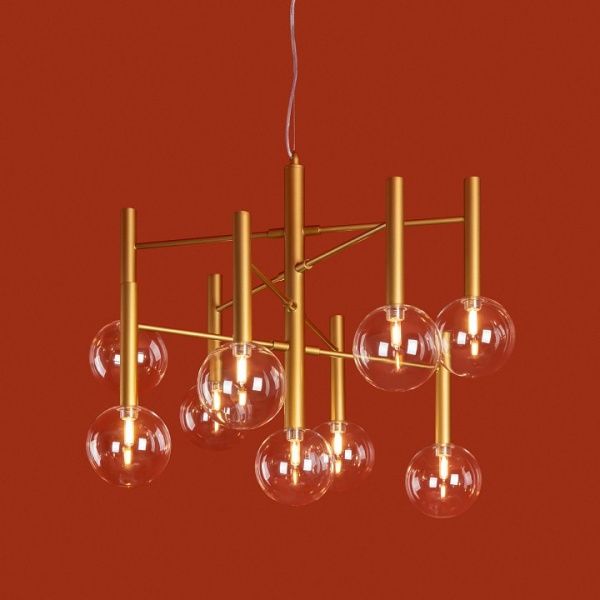 Люстра на штанге Freya Luce FR5584CL-L45G