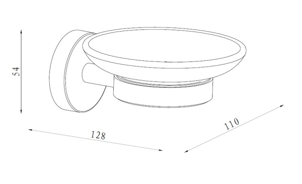 Мыльница Damixa Scandi pro HASP34200