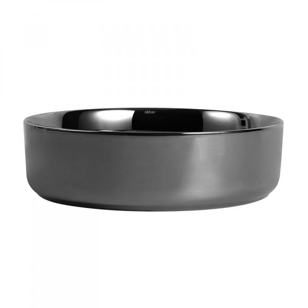 Раковина накладная Abber Bequem 40 AC2109GS серебро