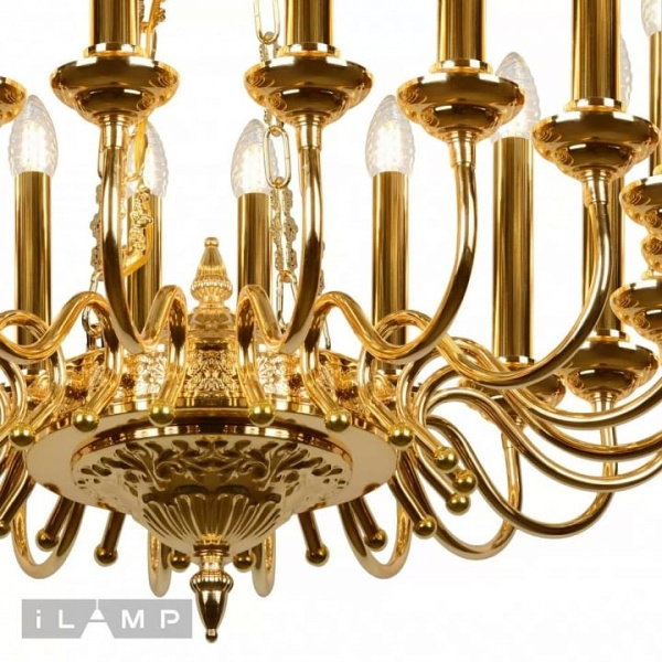 Подвесная люстра iLamp Louvre MD8551-20 GD