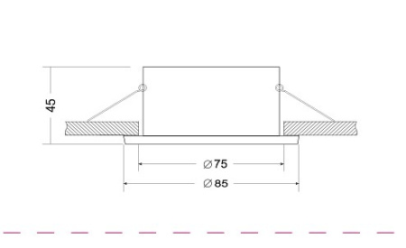 Встраиваемый светильник Maytoni Zoom DL032-2-01W