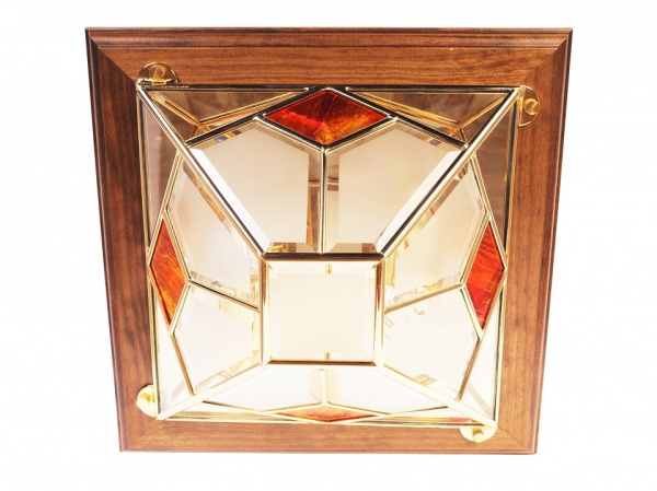Накладной светильник Doge Luce 1028 1028/2PL-LN.Satinato+R.Rosso GOLD