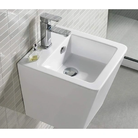 Раковина CeramaLux 500V 36,5x40 см, подвесная, белый
