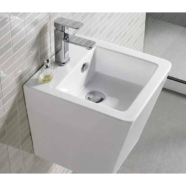 Раковина CeramaLux 500V 36,5x40 см, подвесная, белый
