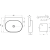 Раковина 60,5x50 см Ravak Yard 600 C XJX01060000