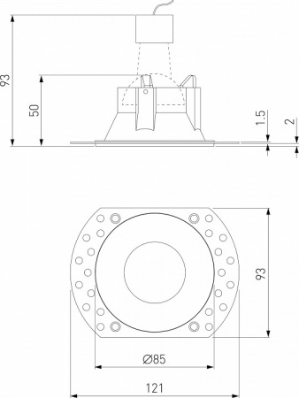 Встраиваемый светильник Elektrostandard Renzo a067528
