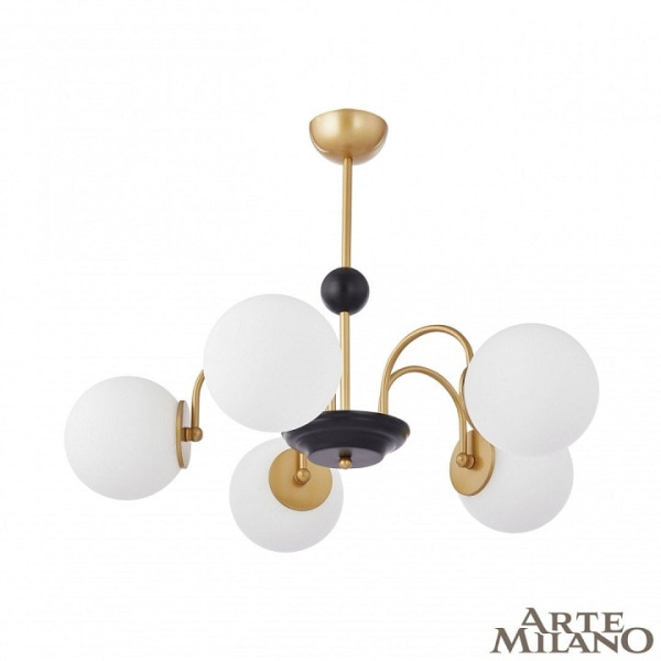 Люстра на штанге Arte Milano AM-Napoli 312066/D700/5 BS/BK