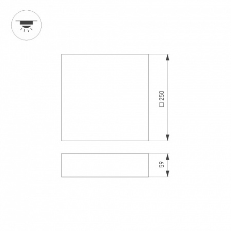 Накладной светильник Arlight QUADRO 041005