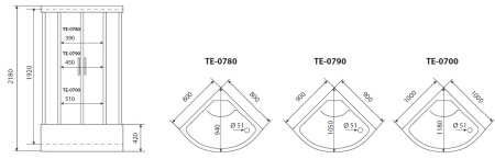 Душевая кабина Timo Eco TE-0790