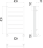 Контур П7 400х800 Полотенцесушитель TERMINUS